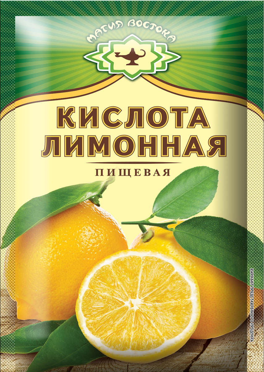 Кислота лимонная пищевая «ЛЮКС» 25*50г артМ32423